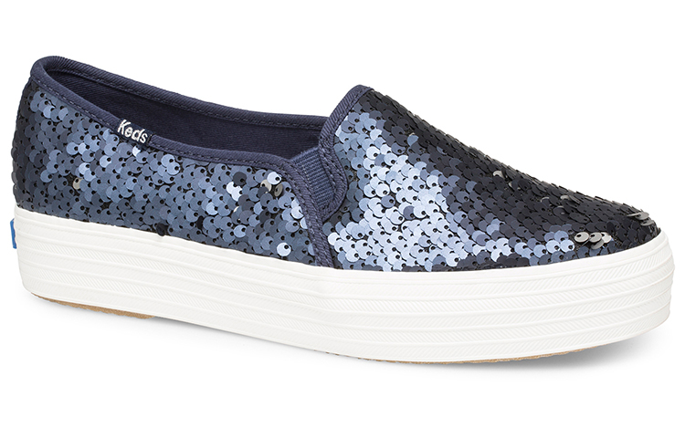 Lookbook (W) Keds Triple Decker 蓝色一脚蹬鞋 WF60407