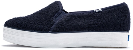 (Women) Keds Triple Decker 'Deep Blue Slip-On' WF58492 (Women) Keds Triple Decker 'Deep Blue Slip-On' WF58492