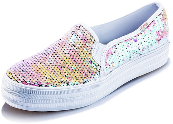 (Women) Keds Triple Decker 'White Purple Slip-On' WF60405 Order (Women) Keds Triple Decker 'White Purple Slip-On' WF60405