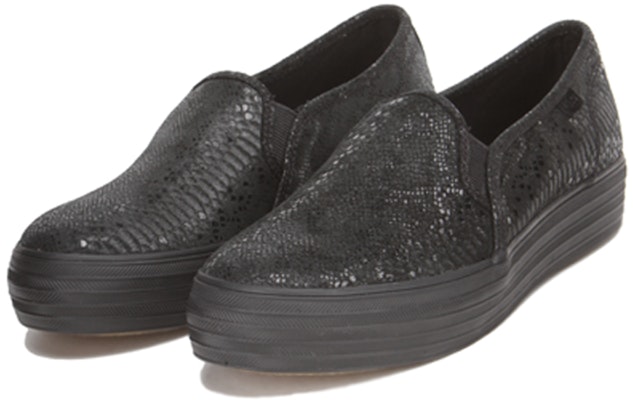(W) Keds Triple Decker Exotic Slip-On 'Hitam' WH55780 Lookbook (W) Keds Triple Decker Exotic Slip-On 'Hitam' WH55780