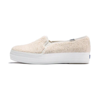 (W) Keds Triple Decker Slip-On 'Milk White'