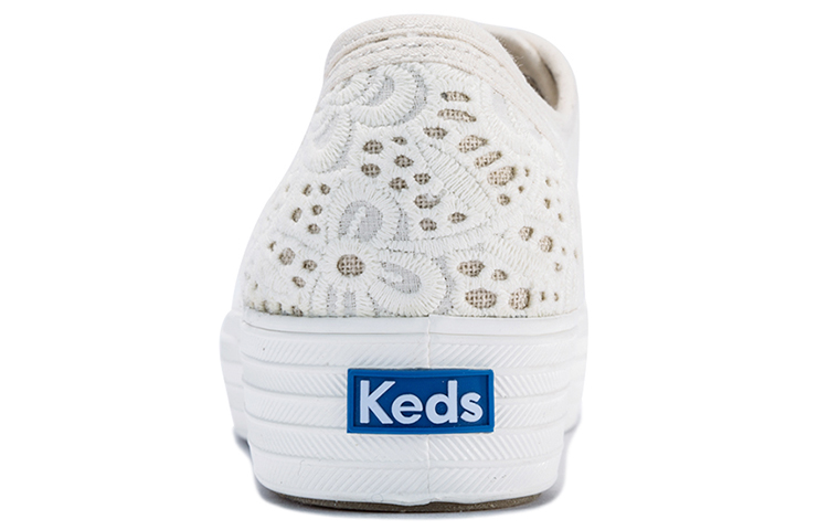 (W) Keds Triple Embroidered Crochet 'Versatile Casual Canvas White' 圖 4