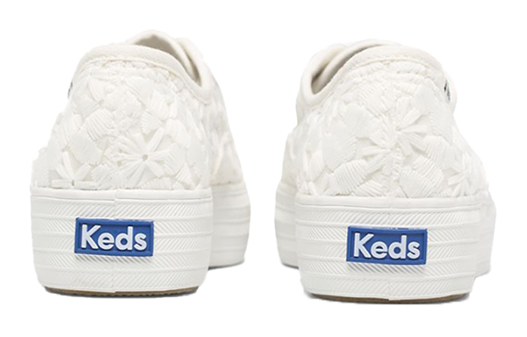 Lookbook (W) Keds Triple Ricamo Floreale ''Bianco'' WF64632