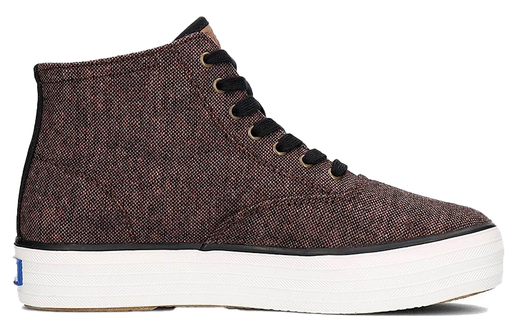 (W) Keds Triple Hi Slub Tweed 'Black Red' 圖 2