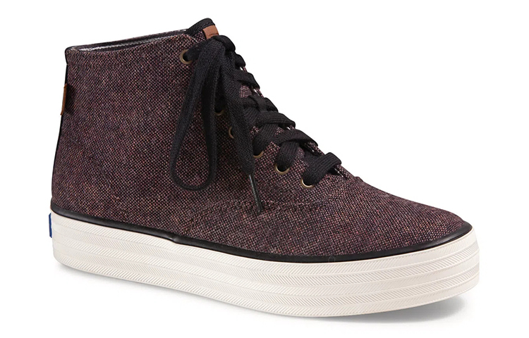(W) Keds Triple Hi Slub Tweed 'Black Red' 圖 3