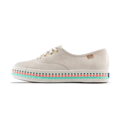 (W) Keds Triple Hula Foxing 'Grey Yellow'