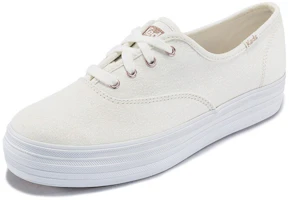 Order Keds Triple Iridescent 厚底悠閒帆布鞋 女款 白色