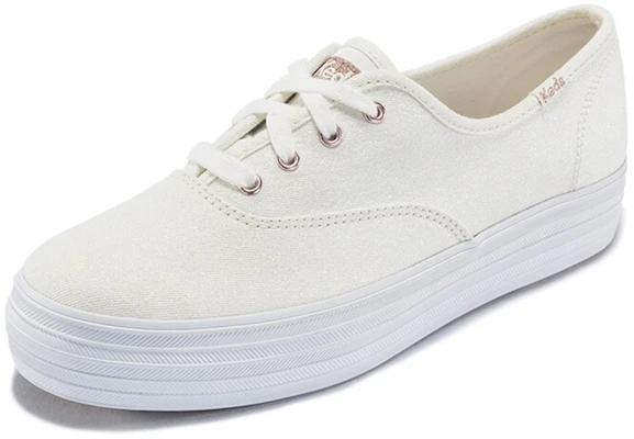 (W) Keds Triple Iridescent 'Platform Kanvas Putih' WF59457 Order (W) Keds Triple Iridescent 'Platform Kanvas Putih' WF59457