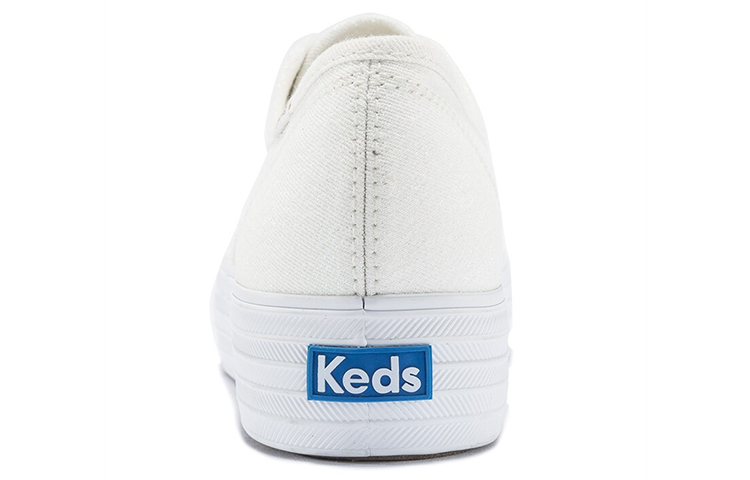 Shop (W) Keds Triple Iridescent 'Platform Kanvas Putih' WF59457