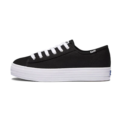 (W) Keds Triple Kick 'Black Organic Cotton'