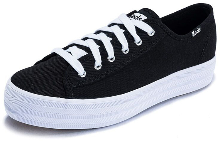 Order (W) 케즈 트리플 킥 블랙 플랫폼 캔버스 (Keds Triple Kick Black Platform Canvas) WF57309