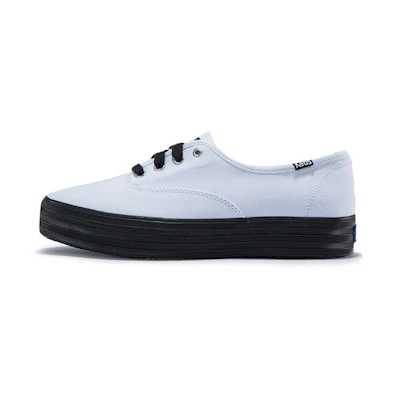 (W) Keds Triple Kick 'Color Block White Black'