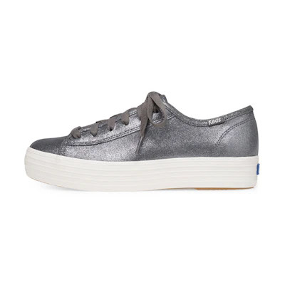 (W) Keds Triple Kick 'Glitter Grey White'