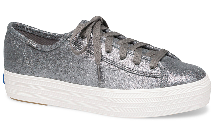 (W) Keds Triple Kick 'Glitter Grey White' 圖 2