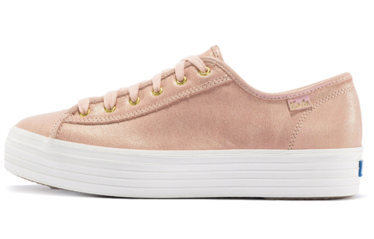 (W) Keds Triple Kick 'Iridescent Peach Pink Leather'