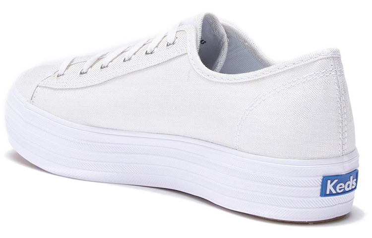 (W) Keds Triple Kick 'Metallic White Canvas' 圖 3