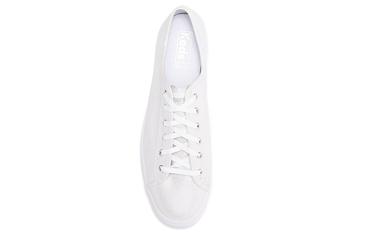 (W) Keds Triple Kick 'Metallic White Canvas' 圖 4