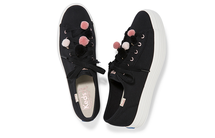 (W) Keds Triple Kick 'Pom Pom Black' 圖 3