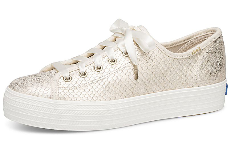 (Women) Keds Triple Kick 'Snake Embossed Leather Blush Pink' WH61625