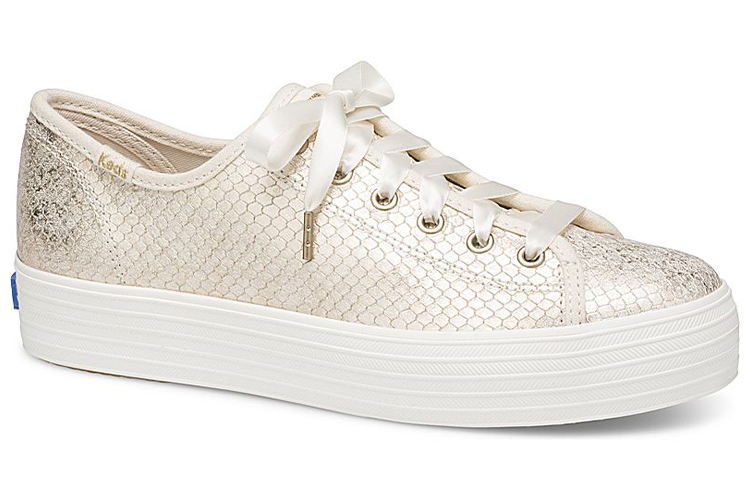 (W) Keds Triple Kick 'Snake Embossed Leather Blush Pink' 圖 2