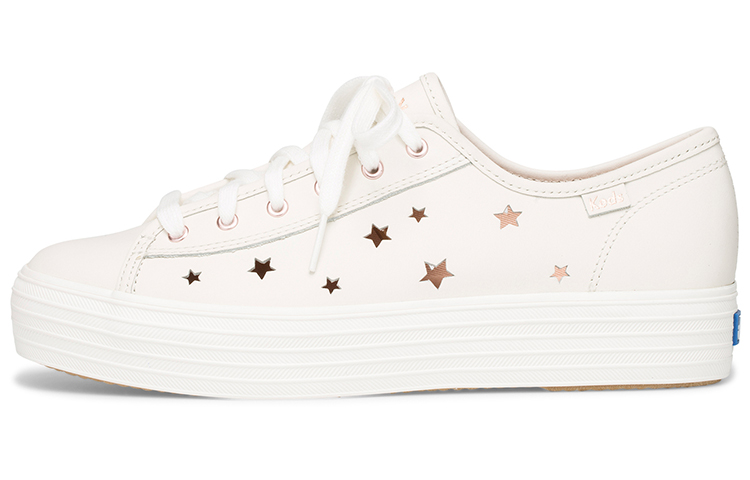 (W) Keds Triple Kick 'Star Leather White'