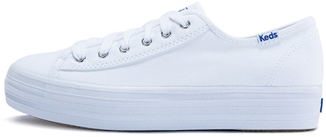 (Women) Keds Triple Kick 'White Platform' WF57306 (Women) Keds Triple Kick 'White Platform' WF57306