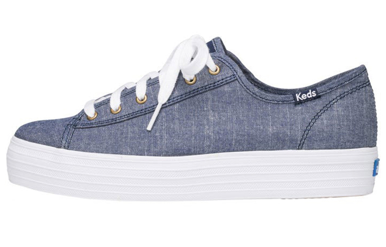 (Women) Keds Triple Kick Chambray 'Blue White' WF60332