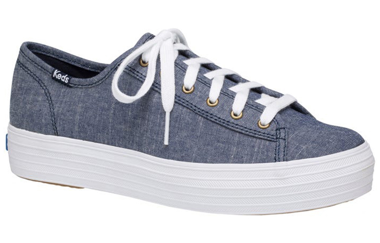 (W) Keds Triple Kick Chambray 'Blue White' 圖 2
