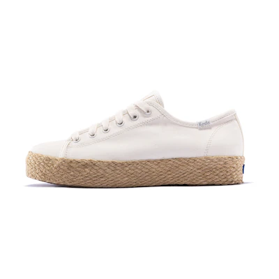 (W) Keds Triple Kick Espadrille 'White'