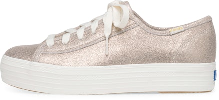(Women) Keds Triple Kick Glitter 'Gold White' WH58980 (Women) Keds Triple Kick Glitter 'Gold White' WH58980