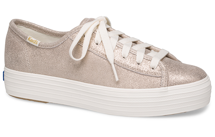 (W) Keds Triple Kick Glitter 'Gold White' 圖 2
