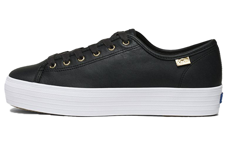 (Women) Keds Triple Kick Luxe Leather 'Black and White' WH64443