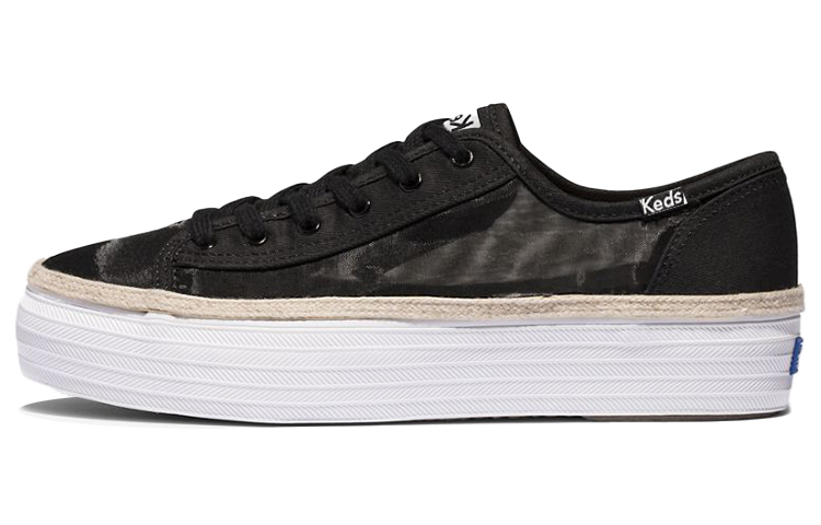 (W) Keds Triple Kick Monomesh 'Black White'