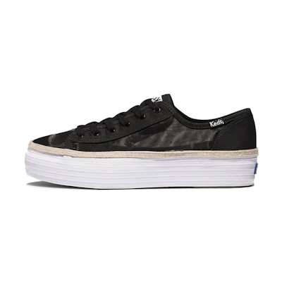 (W) Keds Triple Kick Monomesh 'Black White'