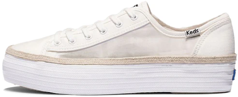 (Women) Keds Triple Kick Monomesh 'White' WF65028 (Women) Keds Triple Kick Monomesh 'White' WF65028