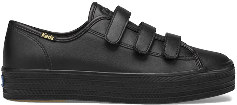 (W) Keds Triple Kick Velcro in Pelle ''Nero'' WH63695 Order (W) Keds Triple Kick Velcro in Pelle ''Nero'' WH63695