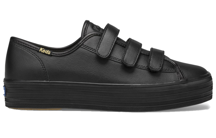 (W) Keds Triple Kick Velcro Leather 'Black' 圖 2