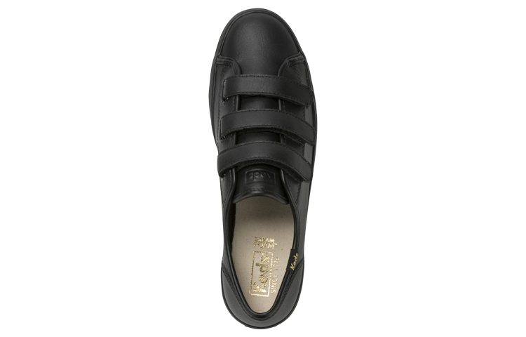 Shop (W) Keds Triple Kick Velcro in Pelle ''Nero'' WH63695