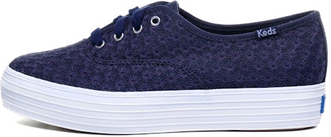 (Women) Keds Triple Mini Daisy 'Dark Navy' WF56508 (Women) Keds Triple Mini Daisy 'Dark Navy' WF56508