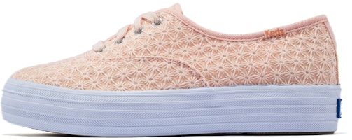 (Women) Keds Triple Mini Daisy 'Orange Pink' WF56507 (Women) Keds Triple Mini Daisy 'Orange Pink' WF56507