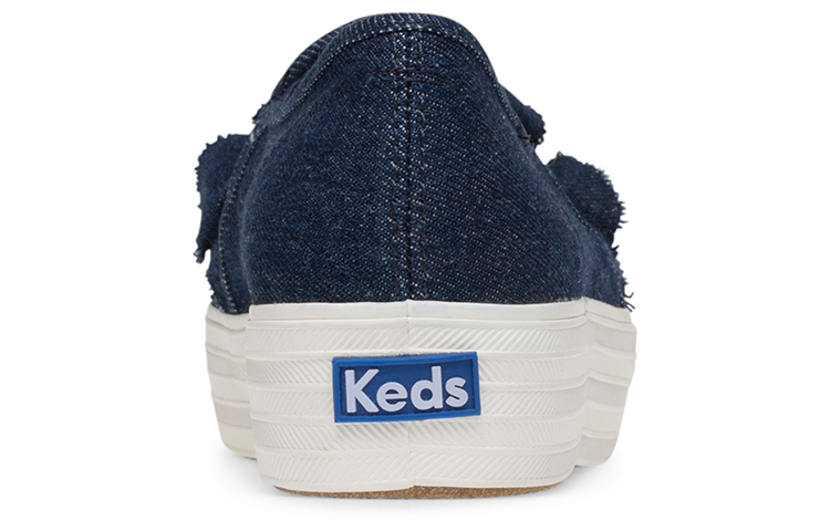 Shop (W) Keds Triple Ruffle Denim Slip-On ''Blauw'' WF59217