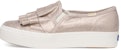 (W) Keds Triple Ruffle Glitter 'Pink Gold Slip-On' Wanita Emas Merah Jambu WH58506