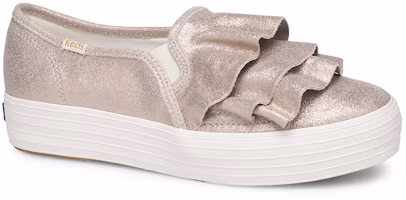 Order Keds 三層荷葉邊閃亮一腳蹬 女款 粉金