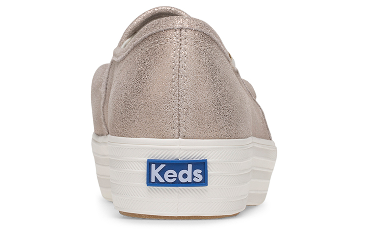 Purchase (Women) Keds Triple Ruffle Glitter 'Pink Gold Slip-On' WH58506