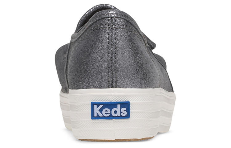 Purchase (Women) Keds Triple Ruffle Glitter Slip-On 'Grey' WH58987