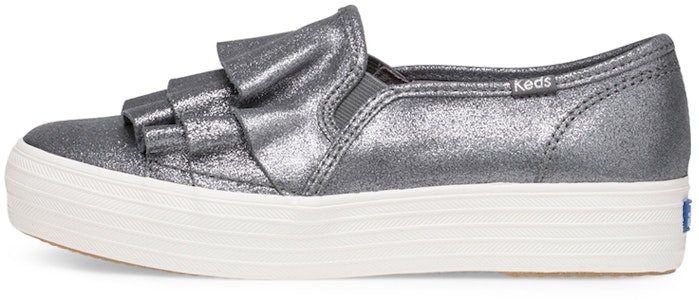 (W) Keds Triple Ruffle Glitter Slip-On 'Abu-abu' WH58987 Buy (W) Keds Triple Ruffle Glitter Slip-On 'Abu-abu' WH58987