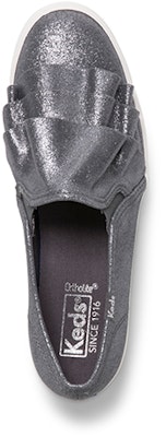 (Women) Keds Triple Ruffle Glitter Slip-On 'Grey' WH58987 Lookbook (Women) Keds Triple Ruffle Glitter Slip-On 'Grey' WH58987