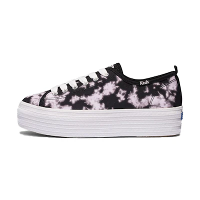 (W) Keds Triple Up 'Black Purple Tie Dye'