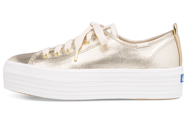 (W) Keds Triple Up 'Metallic Gold Twill'