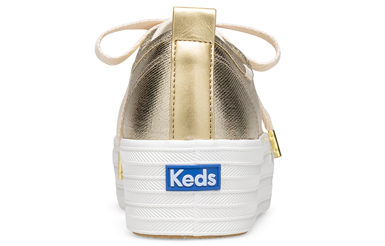 (W) Keds Triple Up 'Metallic Gold Twill' 圖 4